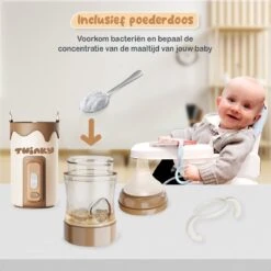 Twinky® Bottlewarmer GO – Draagbare Baby Flessenwarmer Voor Onderweg En Thuis – Incl. PPSU-Kwaliteit Babyflesje + Poederdoosje – USB-C Oplaadbaar -Winkel Voor Babyproducten 1200x1200 1834