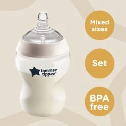 Tommee Tippee Closer To Nature - Flessen Starterpakket Voor Pasgeboren Baby's - Tepelspenen Met Anti-koliek Ventiel - Gemengde Maten - Multi -Winkel Voor Babyproducten 1200x1200 1944