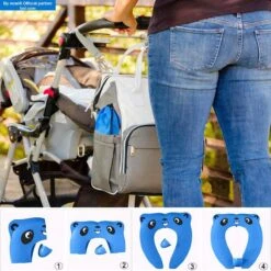 Merkloos Wc Verkleiner Opvouwbaar - Licht En Compact Reis-Formaat WC Bril - Toilet Trainer Voor Peuters Onderweg - Panda Blauw -Winkel Voor Babyproducten 1200x1200 2