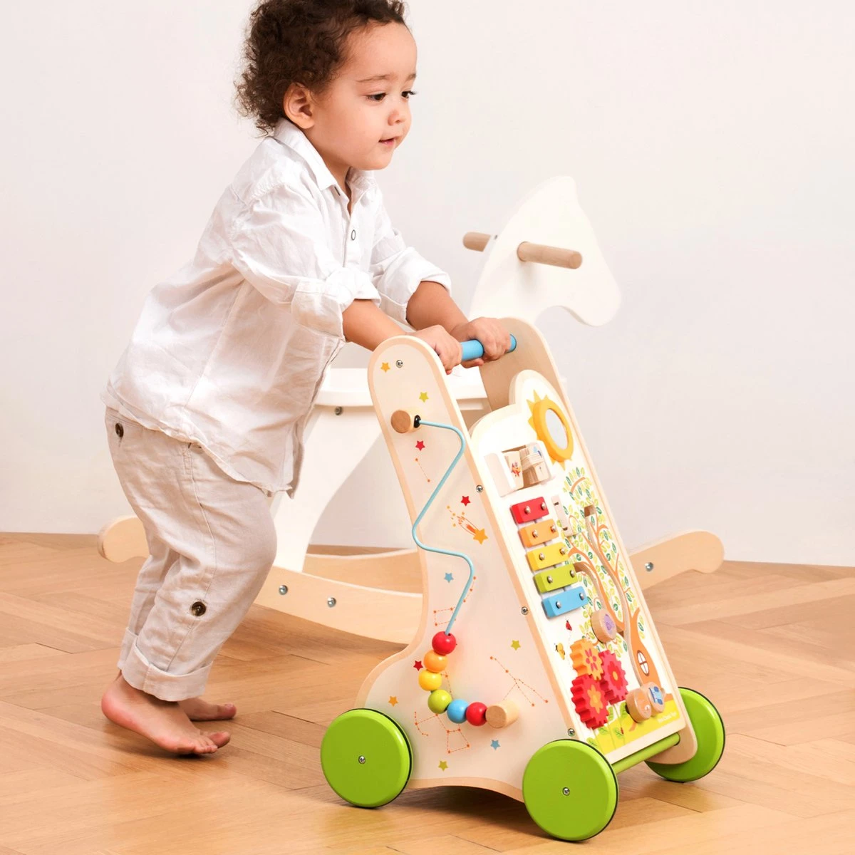 New Classic Toys® New Classic Toys Houten Activiteiten Duw- Loopwagen 4 New Classic Toys® New Classic Toys Houten Activiteiten Duw- Loopwagen - Afbeelding 2