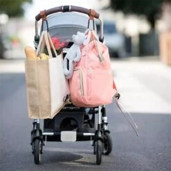 Merkloos Kinderwagen Tassenhaakjes - Haakjes Voor Tassen - Set Van 2 - Extra Stevig - Buggy Haakjes - Bruin -Winkel Voor Babyproducten 1200x1200 2146