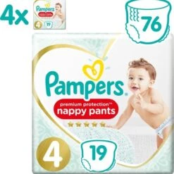 Pampers® Pampers Premium Protection Pants Luierbroekjes - Maat 4 (9-15 Kg) - 76 Stuks - Maandbox -Winkel Voor Babyproducten 1200x1200 219