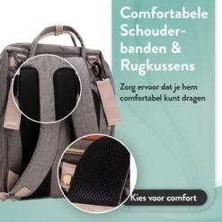 Luiertas Rugzak - Monx Luiertas Verzorgingstas Met Uitklapbaar Babybedje - Overzichtelijke Luierrugzak Extra Buggy En Kinderwagen Haken Inclusief Geïsoleerde Flessenhouder - Grijs -Winkel Voor Babyproducten 1200x1200 2248