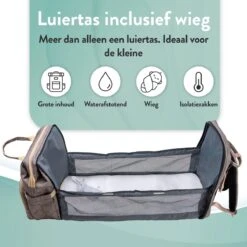 Luiertas Rugzak - Monx Luiertas Verzorgingstas Met Uitklapbaar Babybedje - Overzichtelijke Luierrugzak Extra Buggy En Kinderwagen Haken Inclusief Geïsoleerde Flessenhouder - Grijs -Winkel Voor Babyproducten 1200x1200 2257
