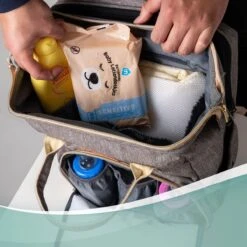 Luiertas Rugzak - Monx Luiertas Verzorgingstas Met Uitklapbaar Babybedje - Overzichtelijke Luierrugzak Extra Buggy En Kinderwagen Haken Inclusief Geïsoleerde Flessenhouder - Grijs -Winkel Voor Babyproducten 1200x1200 2258