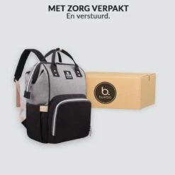 Buxibo Luier- En Verzorgingstas Inclusief USB Oplaadstation - Baby Rug Tas Met Isoleervak - Diaper Backpack Bag - Reis Rugzak - Grote Capaciteit - 23.8L - Zwart -Winkel Voor Babyproducten 1200x1200 2288