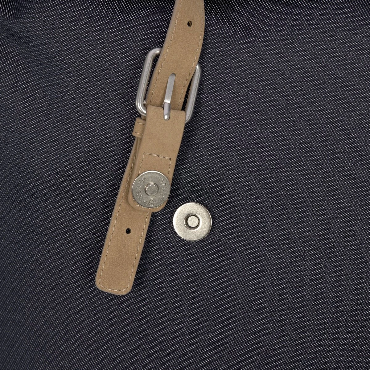 LÄSSIG Luiertas Rolltop Backpack Rugzak Incl Verschoningsmatje Denim Blauw Limited Edition 6 LÄSSIG Luiertas Rolltop Backpack Rugzak Incl Verschoningsmatje Denim Blauw Limited Edition - Afbeelding 4