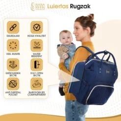 NanaBeebi Luiertas - Rugzak - Met Isoleervak - Blauw- Inclusief Flessenwarmhouder En Kinderwagenhaken 16 NanaBeebi Luiertas - Rugzak - Met Isoleervak - Blauw- Inclusief Flessenwarmhouder En Kinderwagenhaken -Winkel Voor Babyproducten 1200x1200 2324