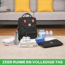 Brisby Slijtvaste Luiertas – Verzorgingstas – Met Buggymontage - Zwart -Winkel Voor Babyproducten 1200x1200 2356