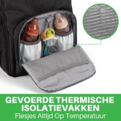 Brisby Slijtvaste Luiertas – Verzorgingstas – Met Buggymontage - Zwart -Winkel Voor Babyproducten 1200x1200 2358