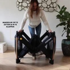 Deryan Luxe Campingbed Compleet - 120x60cm - Bodemverhoger - Verschoonblad - Opbergmand - Zwart -Winkel Voor Babyproducten 1200x1200 2614