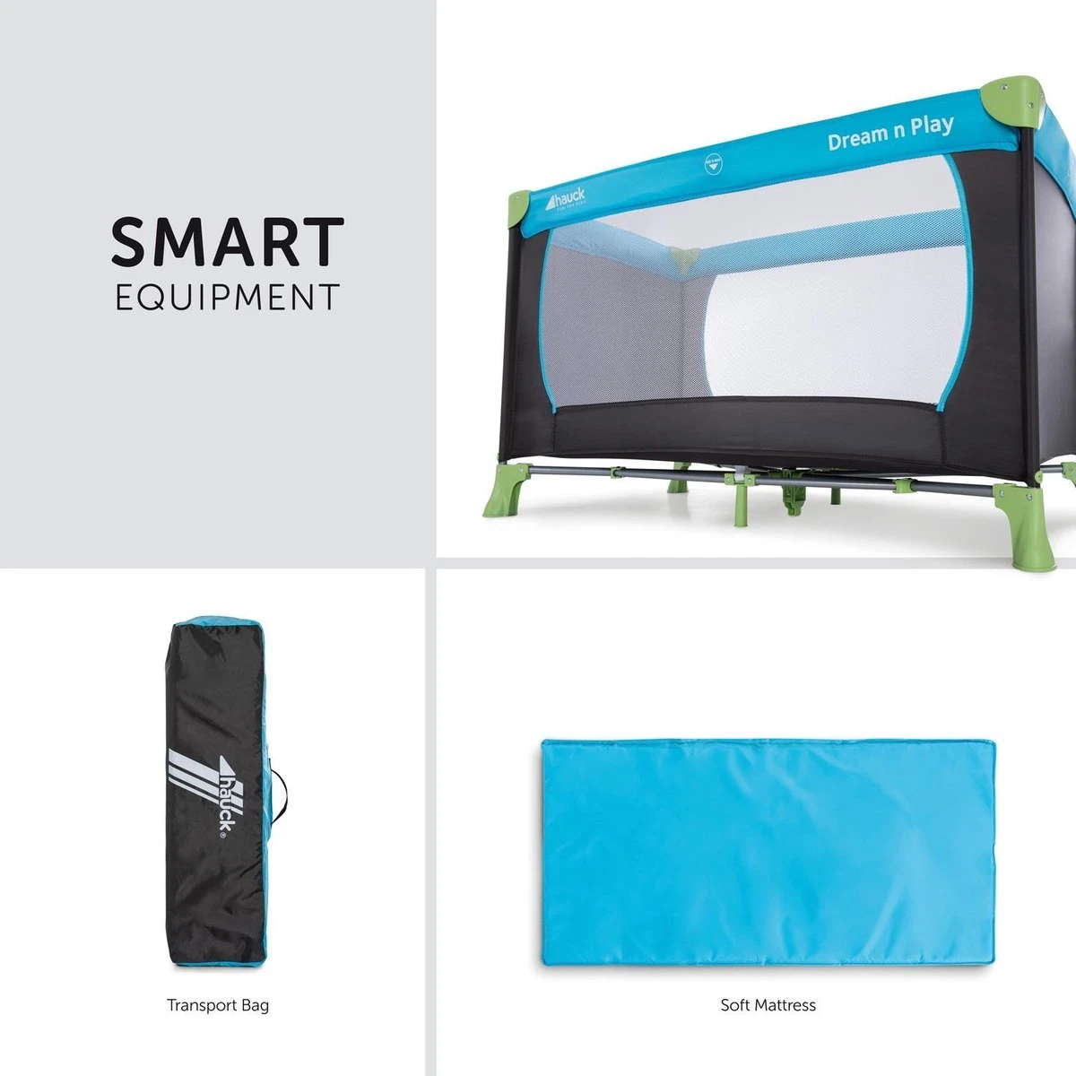 Hauck Dream N Play Campingbedje - Waterblue 9 Hauck Dream N Play Campingbedje - Waterblue - Afbeelding 7