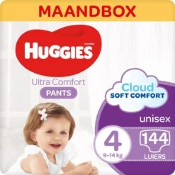 Huggies Luierbroekjes - Maat 4 (9 Tot 14 Kg) - Ultra Comfort - Unisex - 288 Stuks (8x36) - Maandbox -Winkel Voor Babyproducten 1200x1200 275