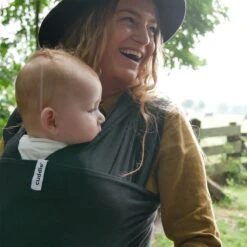 Cuddie Baby Draagdoek - Premium Organic Baby Draagdoek Gemaakt Van Bio Katoen - Newborns Tot 15 Kg - Baby Cadeau - Met Wenskaart - Zwart -Winkel Voor Babyproducten 1200x1200 2822