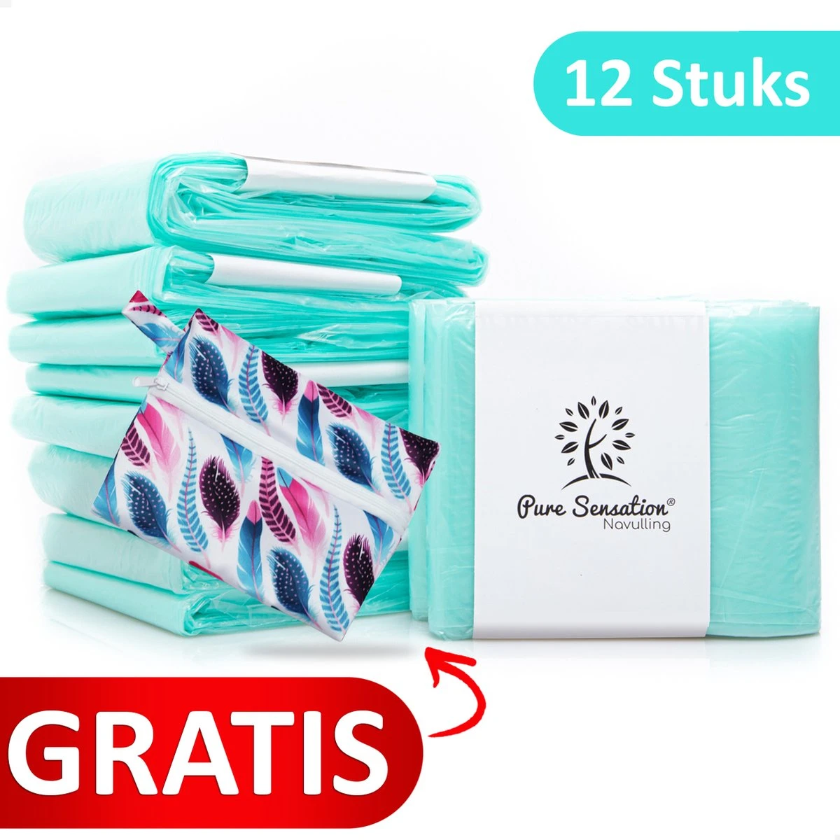 Pure Sensation Luieremmer Navulling - 12 Stuks - Geschikt Voor Korbell - Inclusief Extra Luier Etui - Navullingen 15/16 Liter - Luieremmer Zakken - Luieremmernavullingen - Luieremmers - Korbell Luieremmer – Luierzakjes Wegwerp - Korbell Navulling 3 Pure Sensation Luieremmer Navulling - 12 Stuks - Geschikt Voor Korbell - Inclusief Extra Luier Etui - Navullingen 15/16 Liter - Luieremmer Zakken - Luieremmernavullingen - Luieremmers - Korbell Luieremmer – Luierzakjes Wegwerp - Korbell Navulling