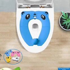Merkloos Wc Verkleiner Opvouwbaar - Licht En Compact Reis-Formaat WC Bril - Toilet Trainer Voor Peuters Onderweg - Panda Blauw -Winkel Voor Babyproducten 1200x1200 4