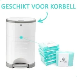 Pure Sensation® Luieremmer Navulling - 8 Stuks - Geschikt Voor Korbell - Inclusief Extra Luier Etui- Navullingen 15/16 Liter - Luieremmer Zakken - Luieremmernavullingen - Luieremmers - Korbell Luieremmer – Luierzakjes Wegwerp - Korbell Navulling -Winkel Voor Babyproducten 1200x1200 401
