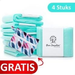 Pure Sensation® Luieremmer Navulling - 4 Stuks - Geschikt Voor Korbell - Inclusief Extra Luier Etui - Navullingen 15/16 Liter - Luieremmer Zakken - Luieremmernavullingen - Luieremmers - Korbell Luieremmer – Luierzakjes Wegwerp - Korbell Navulling