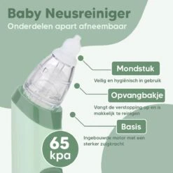 Hunnybunny® Elektrische Neusreiniger Voor Baby’s Met Muziek En Licht – Neuspeer - Aspirator - Neuszuiger - USB-compatibel -Winkel Voor Babyproducten 1200x1200 460