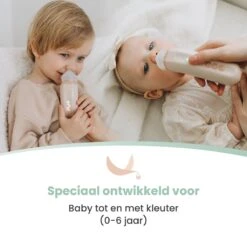 Babily® - Elektrische Neusreiniger Voor Baby's - 0 T/m 6 Jaar - Neuszuiger - Neuspeer - Snoetenpoetser - Toetenveger - Aspirator - Incl. 5 Zuigkrachtstanden En 3 Kalmerende Melodieën -Winkel Voor Babyproducten 1200x1200 510