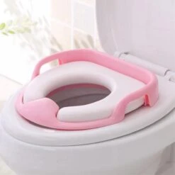 Universele Toiletbril Met Handvaten Voor Kinderen | Kinder Toiletzitje Toiletstoel | WC-bril Verkleiner Voor Peuters En Kleuters | Roze LB-A23 -Winkel Voor Babyproducten 1200x1200 671