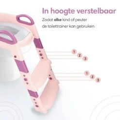 Macx & Macx Toilettrainer Met Trapje - Brilverkleiner Met Handvaten En Opstapje - Opvouwbaar Toilet Bril Zitje - WC Zindelijkheids Training Voor Jongens/Meisjes - Urinoirs Voor Kind/Peuter Van 2 Tot 7 Jaar - Roze -Winkel Voor Babyproducten 1200x1200 703