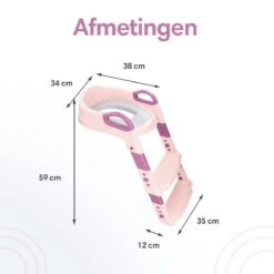 Macx & Macx Toilettrainer Met Trapje - Brilverkleiner Met Handvaten En Opstapje - Opvouwbaar Toilet Bril Zitje - WC Zindelijkheids Training Voor Jongens/Meisjes - Urinoirs Voor Kind/Peuter Van 2 Tot 7 Jaar - Roze -Winkel Voor Babyproducten 1200x1200 705