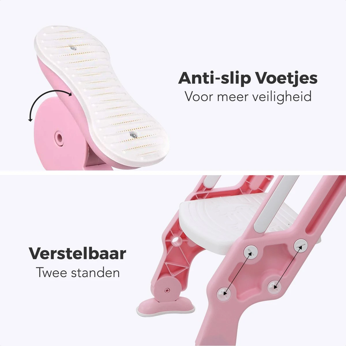 LifeGoods WC Verkleiner Met Trapje - Trainer Met Opstapje - 2 Tot 7 Jaar - Roze/Wit 7 LifeGoods WC Verkleiner Met Trapje - Trainer Met Opstapje - 2 Tot 7 Jaar - Roze/Wit - Afbeelding 5