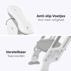 LifeGoods WC Verkleiner Met Trapje - Trainer Met Opstapje - 2 Tot 7 Jaar - Grijs/Wit -Winkel Voor Babyproducten 1200x1200 721