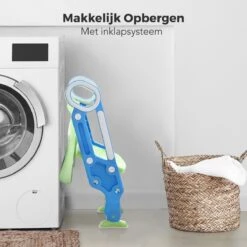 LifeGoods WC Verkleiner Met Trapje - Trainer Met Opstapje - 2 Tot 7 Jaar - Groen/Blauw -Winkel Voor Babyproducten 1200x1200 733