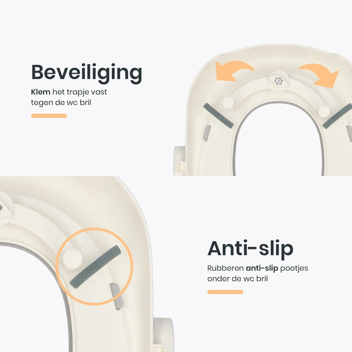 XIORI-SEMS - WC Verkleiner Met Trapje - Toiletverkleiner - Wit Met Goud - Toilettrainer - 2 Tot 7 Jaar - Met Beloningssysteem 7 XIORI-SEMS - WC Verkleiner Met Trapje - Toiletverkleiner - Wit Met Goud - Toilettrainer - 2 Tot 7 Jaar - Met Beloningssysteem - Afbeelding 5