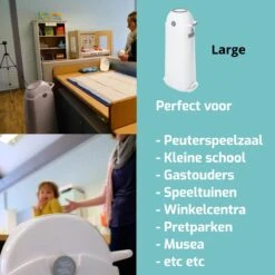Luieremmer Large Zilver - Groot - Zonder Navulling - Geschikt Voor Pampers En Huggies - Stoma -Winkel Voor Babyproducten 1200x1200 770