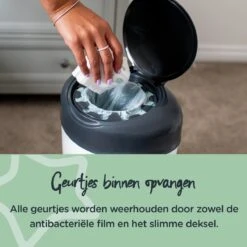 Tommee Tippee Simplee Sangenic Luieremmer, Milieuvriendelijker Systeem, Inclusief 1 Navulcassette Met Duurzaam Geproduceerde Antibacteriële GREENFILM, Grijs -Winkel Voor Babyproducten 1200x1200 786