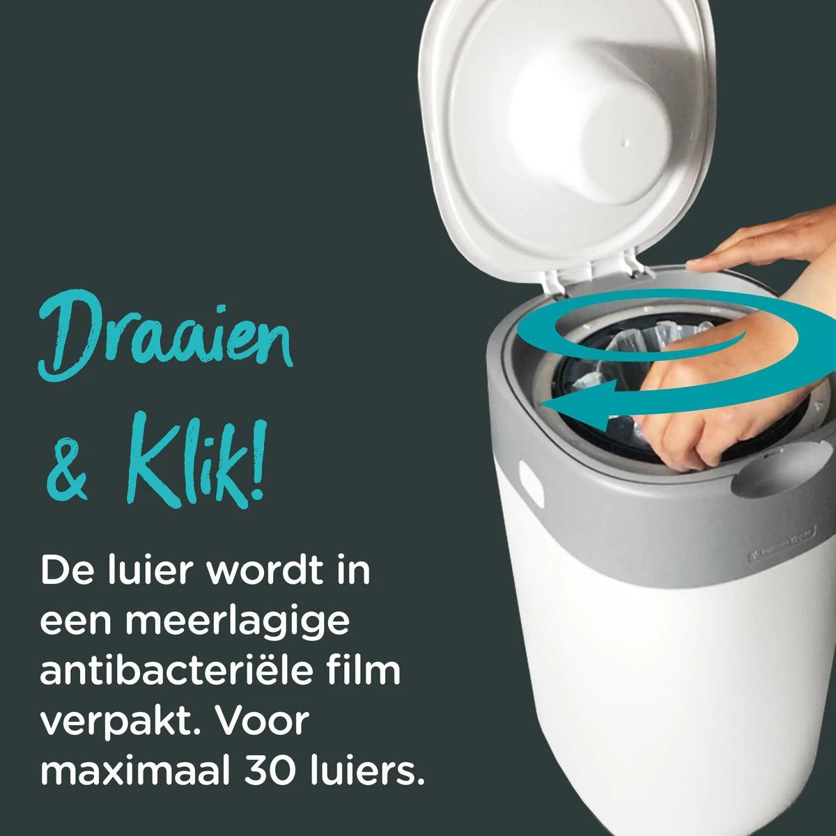 Tommee Tippee Twist & Click Tub Pink 19 Tommee Tippee Twist & Click Tub Pink - Afbeelding 17