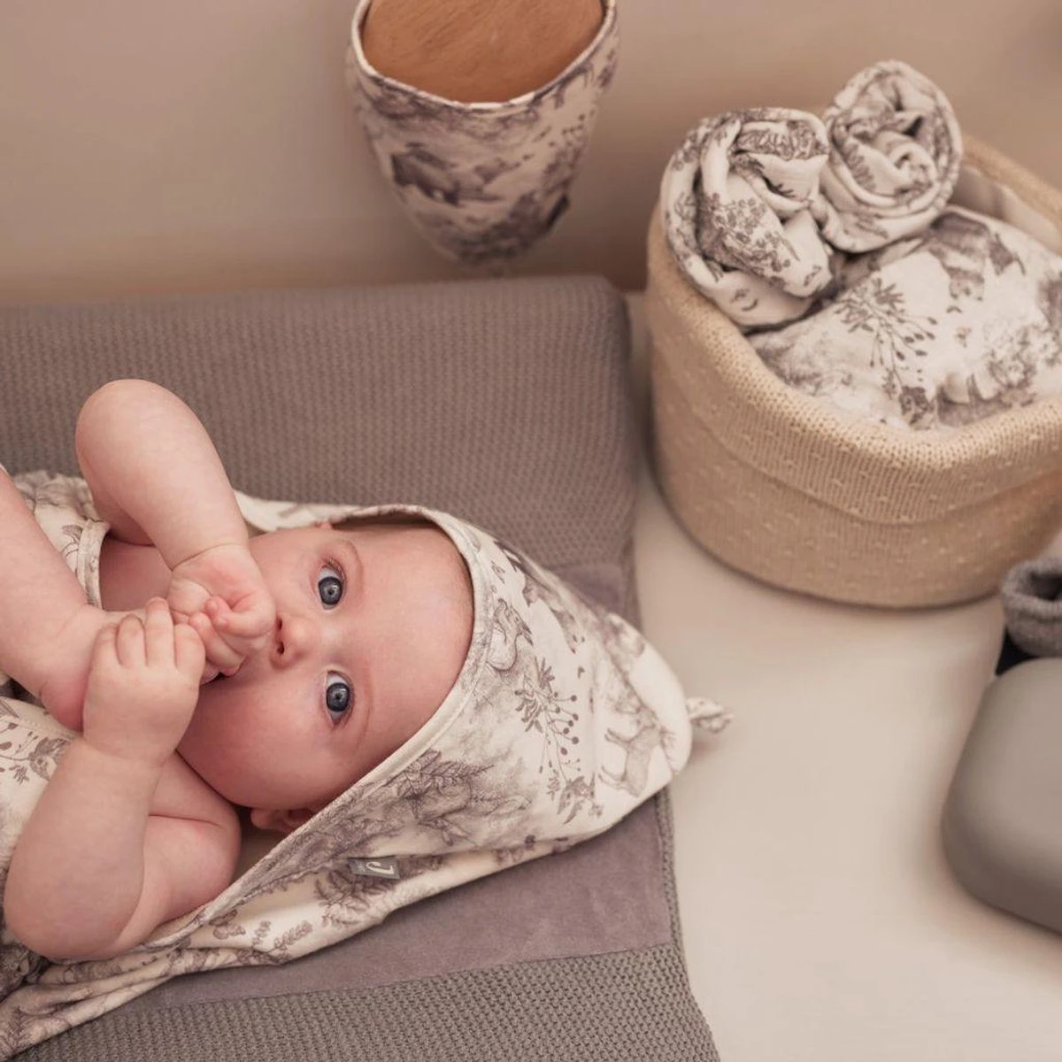 Jollein Hydrofiele Doek 70x70cm Pimpelmees Forest Animals - 2 Stuks 8 Jollein Hydrofiele Doek 70x70cm Pimpelmees Forest Animals - 2 Stuks - Afbeelding 6