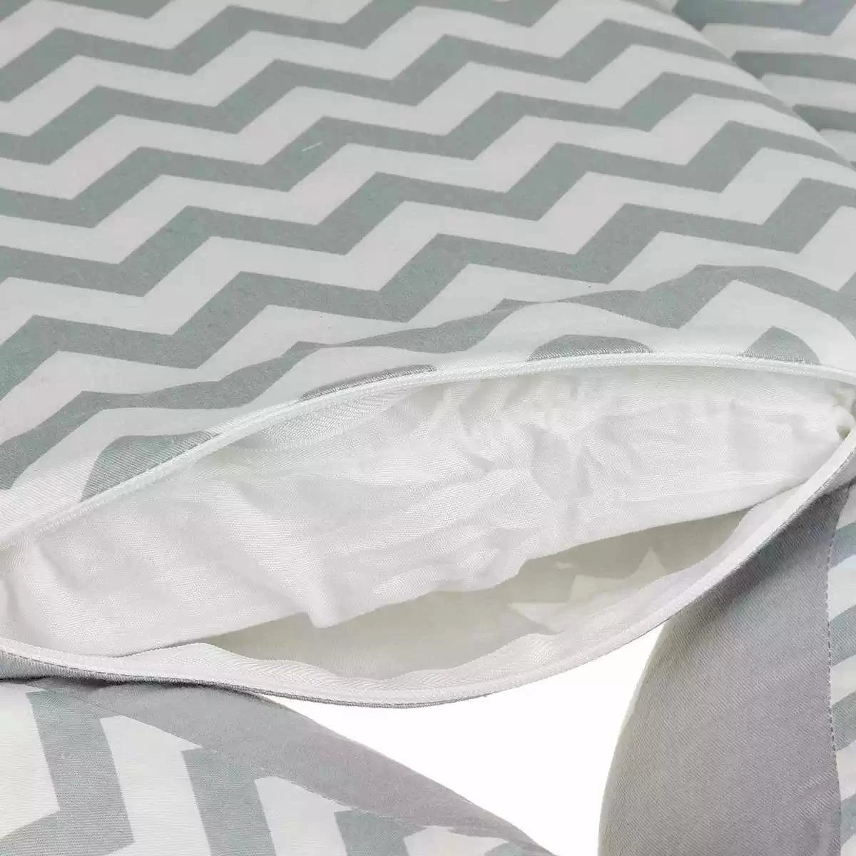 Buxibo Babynestje - Omkeerbare Babynest - Co-Sleeper/Bedbumper - Veilig Slapen - 88x53cm - Grijs 7 Buxibo Babynestje - Omkeerbare Babynest - Co-Sleeper/Bedbumper - Veilig Slapen - 88x53cm - Grijs - Afbeelding 5