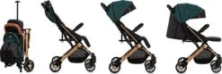 MoMi Wandelwagen - Compacte Lichtgewicht Buggy - Estelle - Green-Gold (geschikt Van 6mnd - 15kg) -Winkel Voor Babyproducten 1200x402 1