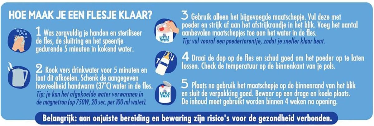 Little Steps Standaard 3 Flesvoeding - Vanaf 12 Maanden - 2 X 800 Gram 5 Little Steps Standaard 3 Flesvoeding - Vanaf 12 Maanden - 2 X 800 Gram - Afbeelding 3