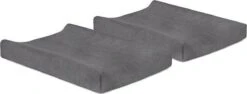 Jollein Aankleedkussenhoes Badstof 50x70cm - Storm Grey - 2 Stuks -Winkel Voor Babyproducten 1200x455