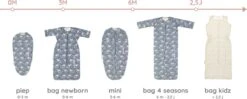 Puckababy Babyslaapzak Bag 4 Seasons 6m-2,5 J - 100 Cm - Seashell Denim -Winkel Voor Babyproducten 1200x481 2