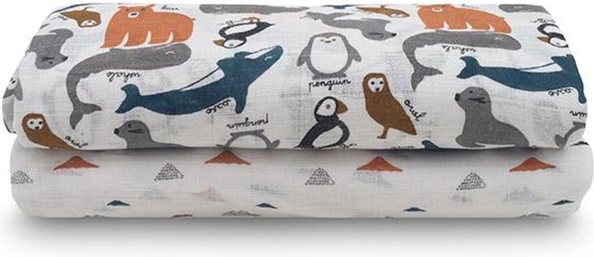 Jollein Hydrofiel Multidoek Meadow 115x115cm - Rosewood - 2 Stuks 17 Jollein Hydrofiel Multidoek Meadow 115x115cm - Rosewood - 2 Stuks - Afbeelding 15