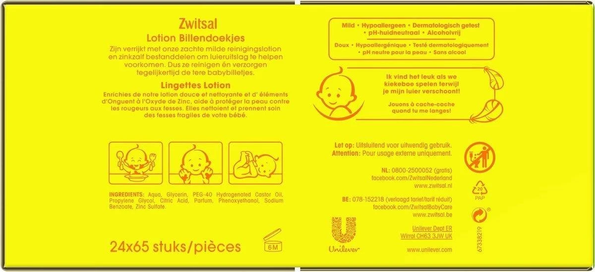 Zwitsal Billendoekjes | Voordeelverpakking 30 X 65 Doekjes 12 Zwitsal Billendoekjes | Voordeelverpakking 30 X 65 Doekjes - Afbeelding 10