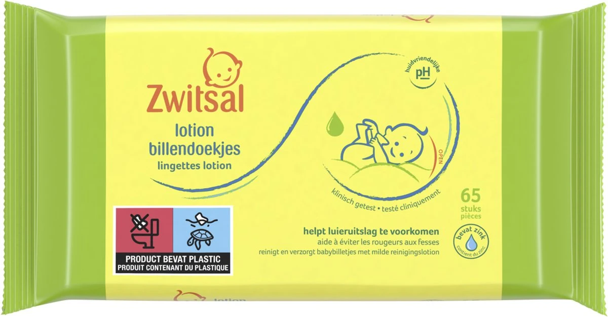 Zwitsal Lotion Billendoekjes Alcoholvrij - 1755 Doekjes - Voordeelverpakking 10 Zwitsal Lotion Billendoekjes Alcoholvrij - 1755 Doekjes - Voordeelverpakking - Afbeelding 8
