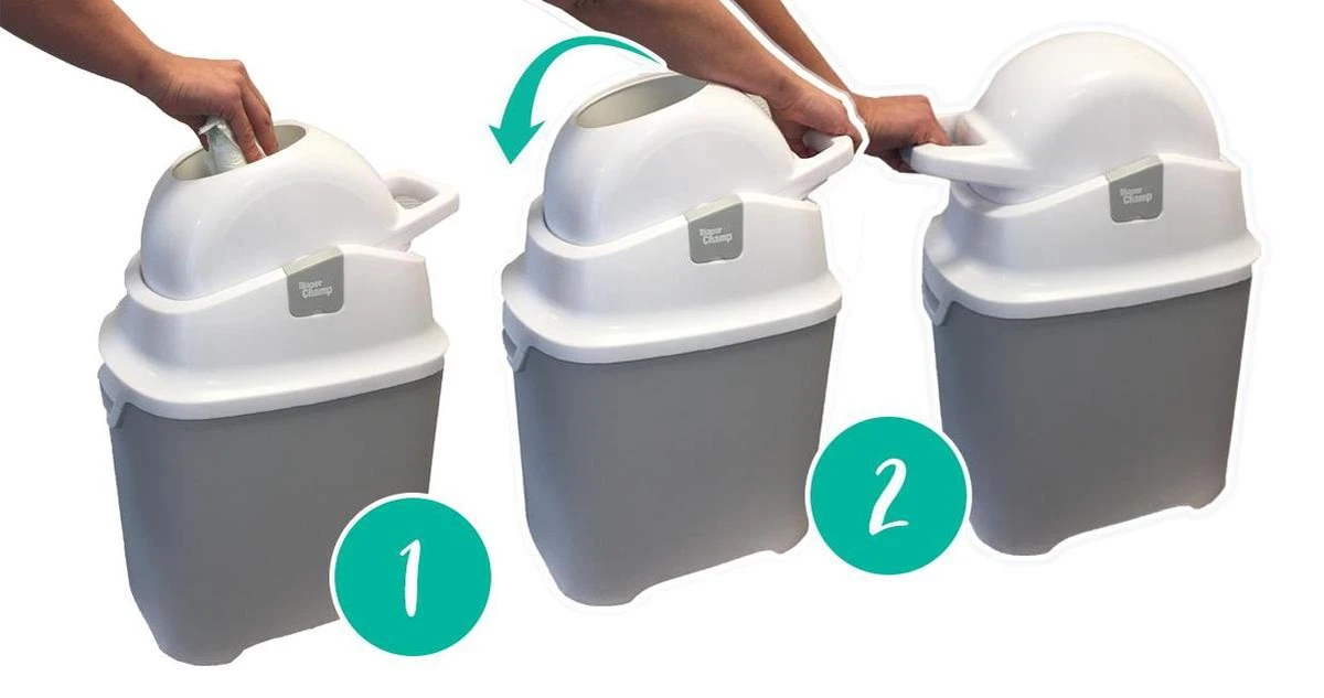 DiaperChamp ONE - Soft Silver - Standaard Luieremmer 9 DiaperChamp ONE - Soft Silver - Standaard Luieremmer - Afbeelding 7