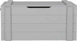 WOOOD Dennis Speelgoedkist - Grenen Geborsteld - Betongrijs - 42x90x42
