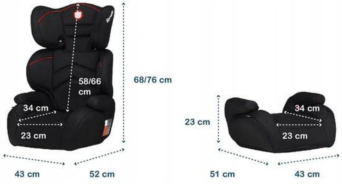 Lionelo Lars - Autostoeltje - ImpactGuard - Extra Spons - Tot 36kg 13 Lionelo Lars - Autostoeltje - ImpactGuard - Extra Spons - Tot 36kg - Afbeelding 11