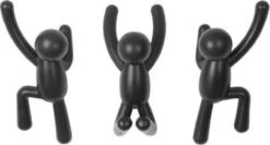 Umbra Kapstok Wandhaak - Buddy Set Van 3 - Zwart -Winkel Voor Babyproducten 1200x646 2