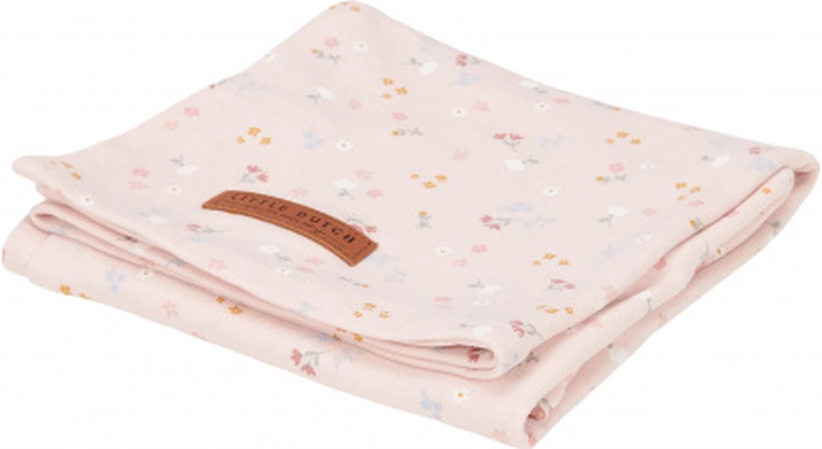 Little Dutch Swaddle Doek 120 X 120 Little Pink Flowers 3 Little Dutch Swaddle Doek 120 X 120 Little Pink Flowers
