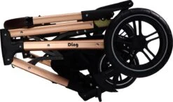 Ding Juna Kinderwagen 3 In 1 - Beige/Rose - Combi Kinderwagen Incl. Autostoel -Winkel Voor Babyproducten 1200x709 9