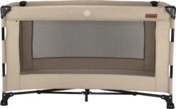 Reisbed Novi Baby® Nora Luxe Sand/Black -Winkel Voor Babyproducten 1200x745 3